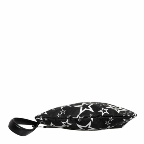 Dolce & Gabbana Star Print Nylon Clutch Women Black And White Clutch Bags