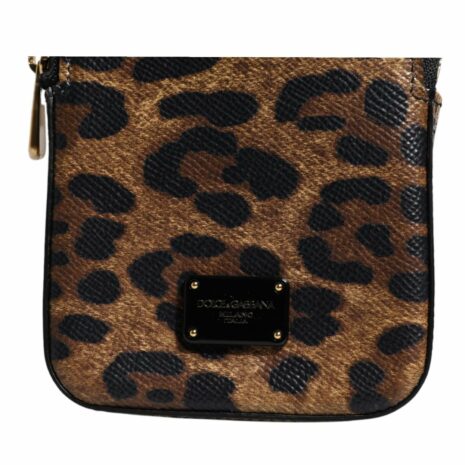 Dolce & Gabbana Leopard Print Wallet Women Brown Wallets & Pouches