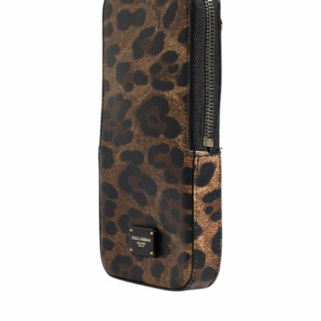 Dolce & Gabbana Leopard Print Wallet Women Brown Wallets & Pouches