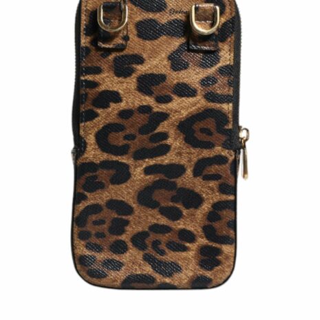 Dolce & Gabbana Leopard Print Wallet Women Brown Wallets & Pouches