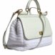 Dolce & Gabbana Raffia Leather Crossbody Bag with Gold-Tone Hardware