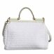 Dolce & Gabbana Raffia Leather Crossbody Bag with Gold-Tone Hardware