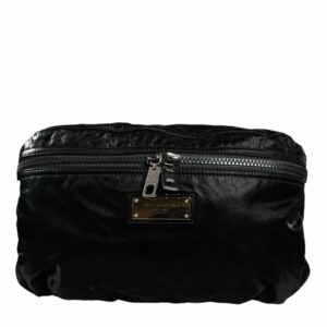 Dolce & Gabbana Black Nylon Belt Bag ONE SIZE Black