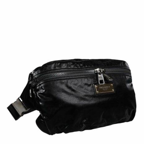 Dolce & Gabbana Black Nylon Belt Bag