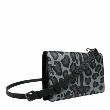 Dolce & Gabbana Sicily Leopard Print Crossbody Bag