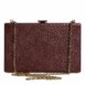 Dolce & Gabbana Metallic Clutch Bag Chain Strap ONE SIZE Maroon