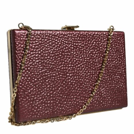 Dolce & Gabbana Metallic Clutch Bag Chain Strap