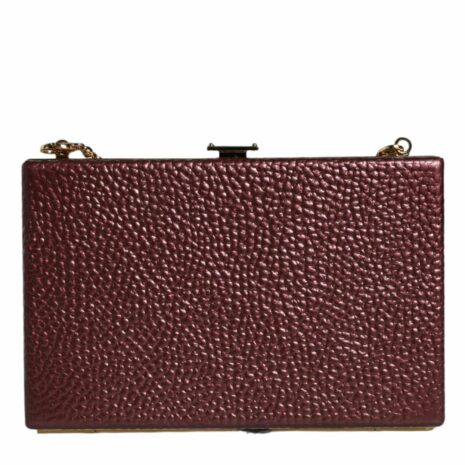 Dolce & Gabbana Metallic Clutch Bag Chain Strap