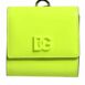 Dolce & Gabbana Bifold Leather Cardholder Wallet with Neck Strap ONE SIZE Green