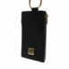 Dolce & Gabbana Leather Logo Plaque Neck Strap Card Coin Wallet with Zipper Closure