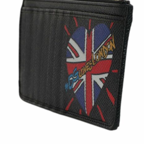 Dolce & Gabbana Leather Cardholder Wallet with Internal Pocket and Card Slot