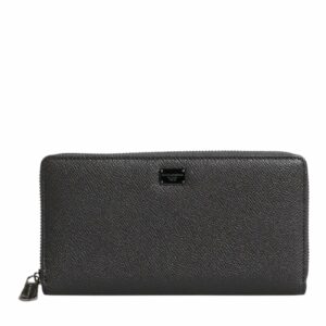 Dolce & Gabbana ZipAround Wallet BIC4259A1172 Women Dark Gray ONE SIZE Dark Gray