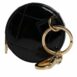 Dolce & Gabbana Compact Mirror Crystal Embellishment Women Black Wallets & Pouches