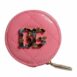 Dolce & Gabbana Round Quilted Zip Wallet Women Pink Wallets & Pouches ONE SIZE Pink