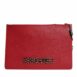 Dolce & Gabbana Sailor Applique Leather Clutch Women Red Clutch Bags