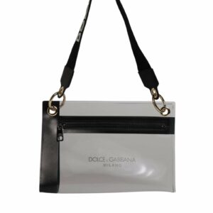 Dolce & Gabbana Clear PVC Shoulder Bag with Zip Closure Women Transparent ONE SIZE Transparent