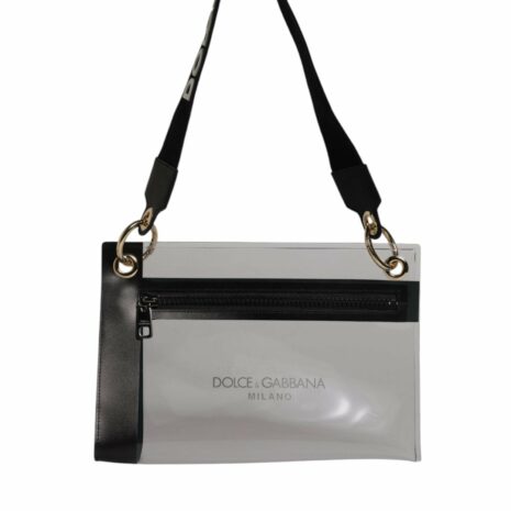 Dolce & Gabbana Clear PVC Shoulder Bag with Zip Closure Women Transparent ONE SIZE Transparent