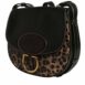 Dolce & Gabbana Leopard Print Leather Crossbody Bag Women Black And Brown Shoulder Bags