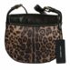 Dolce & Gabbana Leopard Print Leather Crossbody Bag Women Black And Brown Shoulder Bags