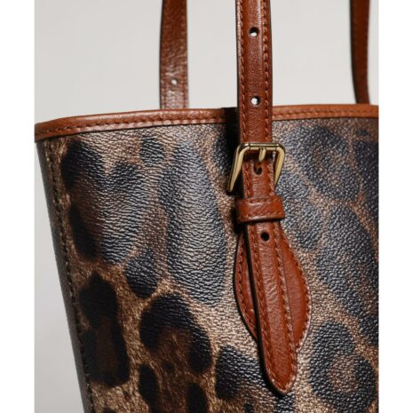 Dolce & Gabbana Leopard Print Tote Bag Women Brown