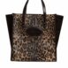 Dolce & Gabbana Leopard Print Tote Bag Women Brown ONE SIZE Brown