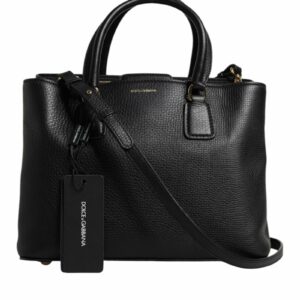 Dolce & Gabbana Pebbled Leather Tote Bag Women Black ONE SIZE Black