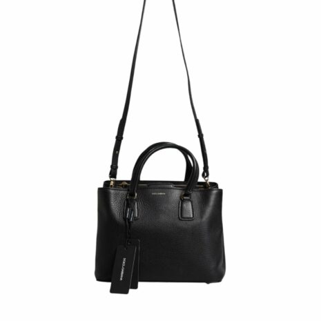 Dolce & Gabbana Pebbled Leather Tote Bag Women Black