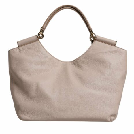 Dolce & Gabbana Leather Tote Handbag Women Pink Tote Bags