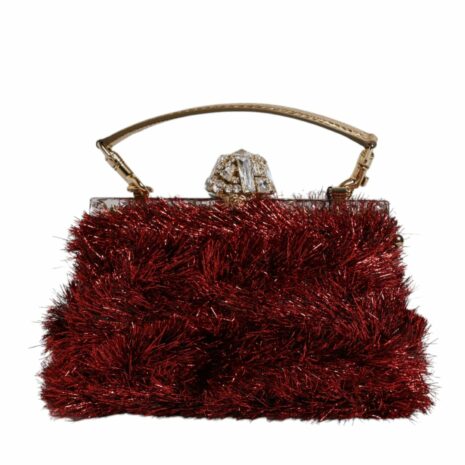 Dolce & Gabbana Red Tinsel Evening Handbag Women ONE SIZE Red