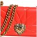Dolce & Gabbana Sicily Crossbody Quilted Leather Women Red Crossbody Bags