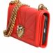 Dolce & Gabbana Sicily Crossbody Quilted Leather Women Red Crossbody Bags