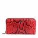 Dolce & Gabbana Snakeskin Zip Wallet Women Red Wallets & Pouches ONE SIZE Red