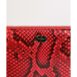Dolce & Gabbana Snakeskin Zip Wallet Women Red Wallets & Pouches