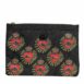 Dolce & Gabbana Printed Heart Clutch Women Black And Red Clutch Bags ONE SIZE Black And Red