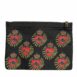 Dolce & Gabbana Printed Heart Clutch Women Black And Red Clutch Bags
