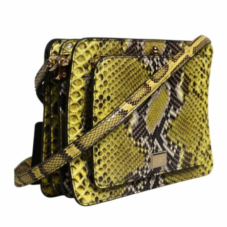 Dolce & Gabbana Snakeskin Crossbody Bag Women Green