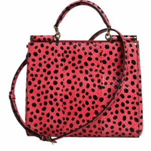 Dolce & Gabbana Polka Dot Snakeskin Shoulder Bag Women Pink ONE SIZE Pink