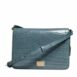 Dolce & Gabbana Croc Embossed Leather Crossbody Women Green Crossbody Bags ONE SIZE Green