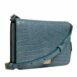 Dolce & Gabbana Croc Embossed Leather Crossbody Women Green Crossbody Bags