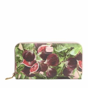 Dolce & Gabbana Fig Print ZipAround Wallet Women Multicolor Wallets & Pouches ONE SIZE Multicolor