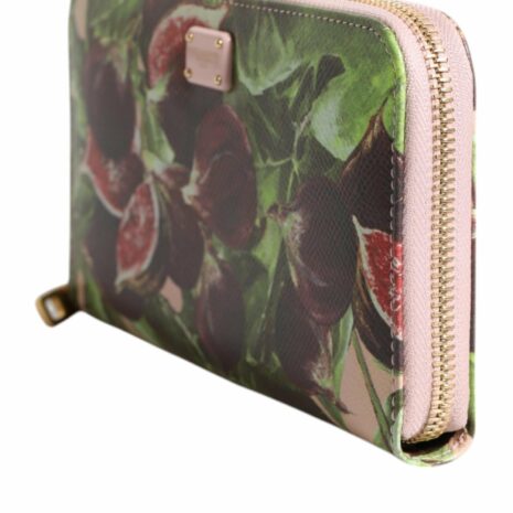 Dolce & Gabbana Fig Print ZipAround Wallet Women Multicolor Wallets & Pouches