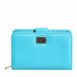 Dolce & Gabbana Pebbled Leather Wallet Snap Closure Women Light Blue Wallets & Pouches ONE SIZE Light Blue