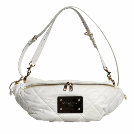 Dolce & Gabbana Quilted Belt Bag Women White ONE SIZE White