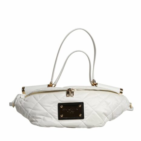 Dolce & Gabbana Quilted Belt Bag Women White
