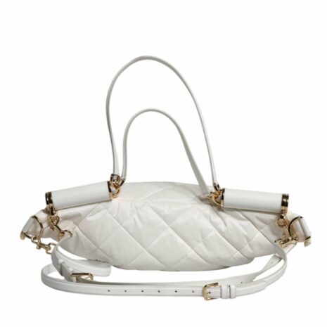 Dolce & Gabbana Quilted Belt Bag Women White