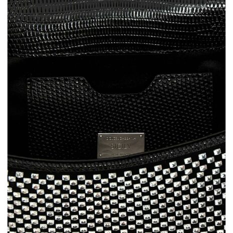 Dolce & Gabbana Sicily CrystalEmbellished Top Handle Bag Women Black Handbags