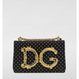 Dolce & Gabbana Polka Dot Chain Bag Women White Clutch Bags ONE SIZE White