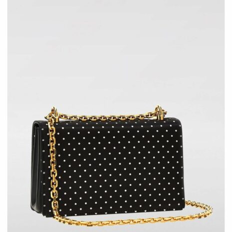 Dolce & Gabbana Polka Dot Chain Bag Women White Clutch Bags