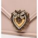 Dolce & Gabbana Sicily Mini Bag Heart Embellishment Women Blush Pink Clutch Bags