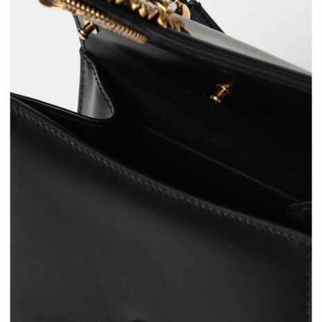 Dolce & Gabbana Sicily Small Heart Embellished Women Black Clutch Bags